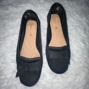 Clarks Black Ultra soft leather plus cushion loafers